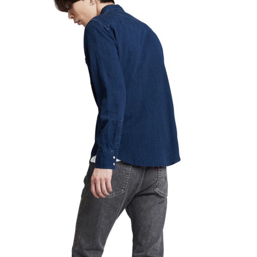 Tommy Hilfiger Denim Flannel Shirt Indigo
